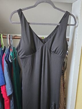 Halara Elegant Black Dress with leg slit